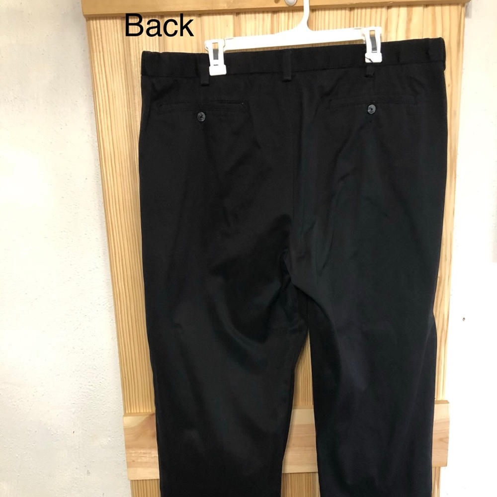 Men's Black Khaki Pants - Picture 2 of 5